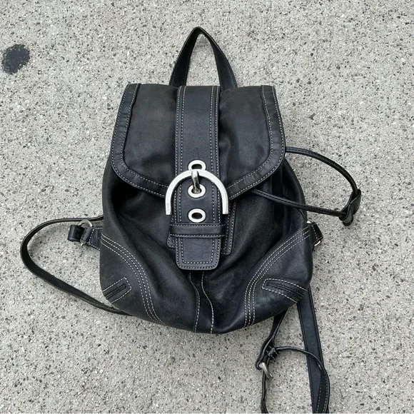 Coach | Bags | Coach Vintage Mini Stylish Black Leather Soho  display picture 2